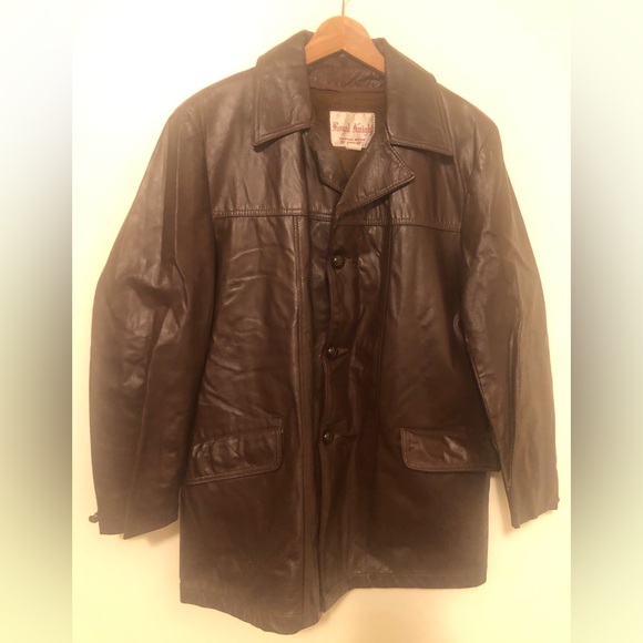 Jackets & Coats Vintage Genuine Leather Jacket With Super Cozy Lining